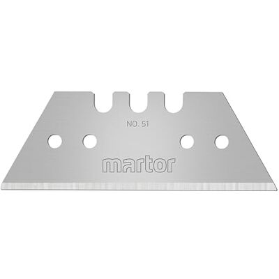 MARTOR 10 folhas trapezoidais, lâminas de substituição para cortar, faca de segurança, 19 mm, afiada, no dispensador, utilizável em 2 dobras, número 51 Hoja de repuesto cúter, acero, doble bisel, doble cara, en dispensador, para cuchillos de seguridad & MARTOR 10 folhas trapezoidais, lâminas de substituição para cortar, faca de segurança, 19 mm, afiada, no dispensador, utilizável em 2 dobras, número 51 Hoja de repuesto cúter, acero, doble bisel, doble cara, en dispensador, para cuchillos de seguridad &