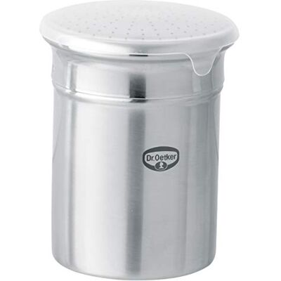 Dr. Oetker Polvilhador fino de aço inoxidável 8 x 9,5 cm Dr. Oetker Polvilhador fino de aço inoxidável 8 x 9,5 cm