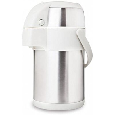 Valira Garrafa térmica doseadora, aço inoxidável, branco, 1,9 l () Valira Garrafa térmica doseadora, aço inoxidável, branco, 1,9 l ()