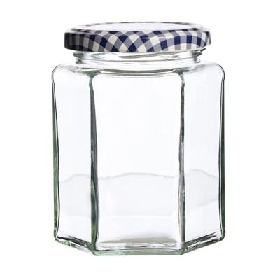 Kilner Frasco com tampa giratória (260 ml), vidro metal, transparente, jarro hexagonal 250 ml Kilner Frasco com tampa giratória (260 ml), vidro metal, transparente, jarro hexagonal 250 ml