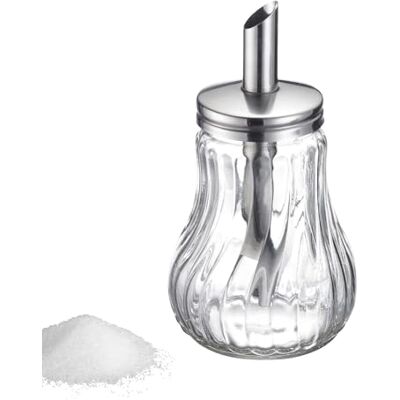 Westmark Dispensador de açúcar, capacidade: 250 ml, vidro/aço inoxidável, Berlin, Westmark Dispensador de açúcar, capacidade: 250 ml, vidro/aço inoxidável, Berlin,