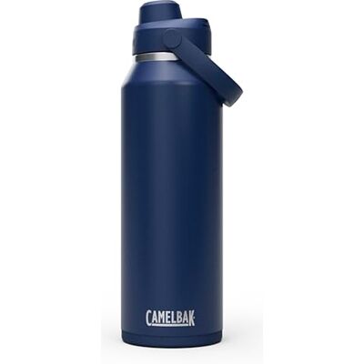 CAMELBAK Thrive Chug VSS Garrafa isolada de aço inoxidável de hidratação duradoura, cor: Navy, tamanho: 1200 ml CAMELBAK Thrive Chug VSS Garrafa isolada de aço inoxidável de hidratação duradoura, cor: Navy, tamanho: 1200 ml