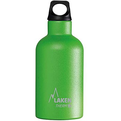 LAKEN Futura Garrafa Térmica Aço Inoxidável 18/8 e Parede Dupla de Vácuo, Adulto Unisexo, Verde, 350 ml LAKEN Futura Garrafa Térmica Aço Inoxidável 18/8 e Parede Dupla de Vácuo, Adulto Unisexo, Verde, 350 ml
