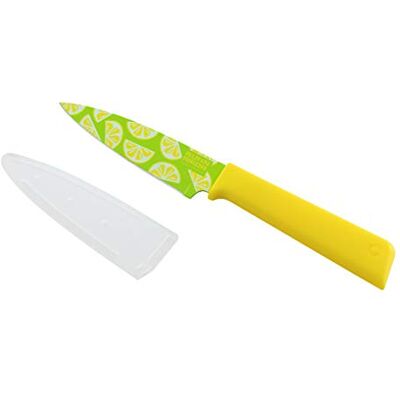 KUHN RIKON Colori+ Faca - Lâmina em aço inoxidável super afiada KUHN RIKON Colori+ Faca - Lâmina em aço inoxidável super afiada