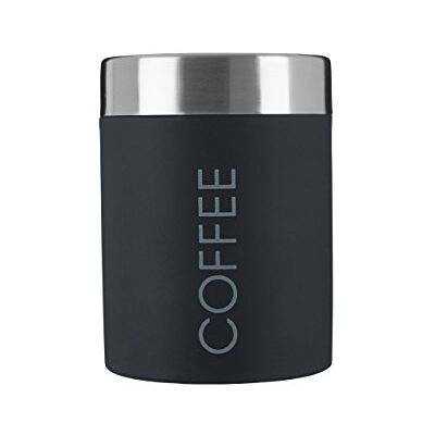 Premier Housewares 508676 Bote para guardar café, aço inoxidável esmaltado, cor preta Premier Housewares 508676 Bote para guardar café, aço inoxidável esmaltado, cor preta