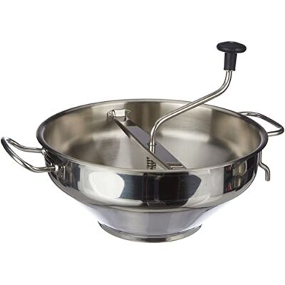 LACOR Passapures profissional, 2 discos de 32 cm, aço inoxidável Para uso prático e profissional na cozinha; perfeito para o dia a dia em hotelaria e em casa, confortável de usar e guardar LACOR Passapures profissional, 2 discos de 32 cm, aço inoxidável Para uso prático e profissional na cozinha; perfeito para o dia a dia em hotelaria e em casa, confortável de usar e guardar