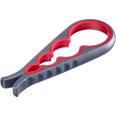 Westmark Abridor de tampas de vidro/rosca, comprimento: 23 cm, plástico de qualidade, Moby Dick, antracite/vermelho, Westmark Abridor de tampas de vidro/rosca, comprimento: 23 cm, plástico de qualidade, Moby Dick, antracite/vermelho,