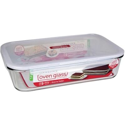 LocknLock Lock & Lock, cristal, transparente, 34,5 x 23,6 x 8,8 cm LocknLock Lock & Lock, cristal, transparente, 34,5 x 23,6 x 8,8 cm