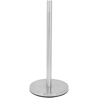 com-four ® Suporte de rolos de cozinha de pé suporte de papel para a cozinha, suporte de rolos de aço inoxidável, sem perfuração, 34 cm (1 peça aço inoxidável cor prateada) com-four ® Suporte de rolos de cozinha de pé suporte de papel para a cozinha, suporte de rolos de aço inoxidável, sem perfuração, 34 cm (1 peça aço inoxidável cor prateada)