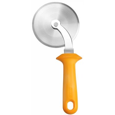 HENDI Cortador de pizza, resistente com ilhó, folha grande e grossa, folha de aço inoxidável, cabo de polipropileno, rolo de pizza, cortador de pizza, ø97 x 240 mm, laranja HENDI Cortador de pizza, resistente com ilhó, folha grande e grossa, folha de aço inoxidável, cabo de polipropileno, rolo de pizza, cortador de pizza, ø97 x 240 mm, laranja