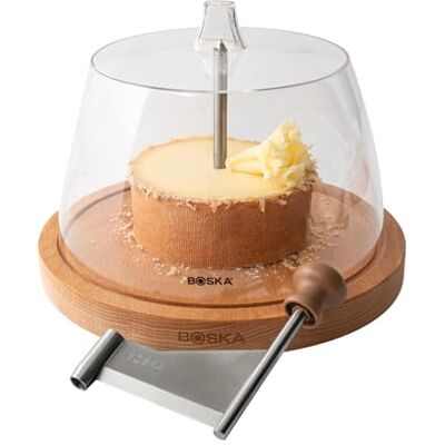 BOSKA Girolle/Raspador de Queijo Nature com Cúpula de Queijo BOSKA Girolle/Raspador de Queijo Nature com Cúpula de Queijo