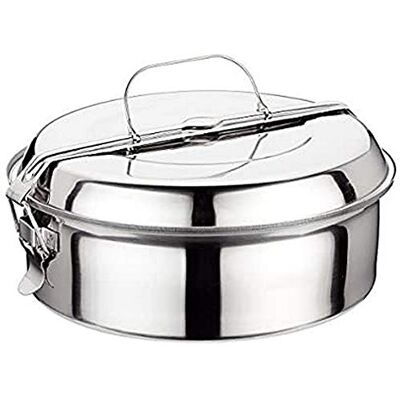 Ilsa Recipiente de alimentos em inox, 14 cm, cor prateado Ilsa Recipiente de alimentos em inox, 14 cm, cor prateado