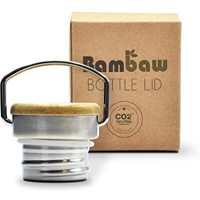Bambaw Tampa de garrafa de água de boca larga tampa de garrafa substituição tampa térmica de água, não compatível com todas as garrafas de água, apenas com as da marca Bambaw Tampa de garrafa de água de boca larga tampa de garrafa substituição tampa térmica de água, não compatível com todas as garrafas de água, apenas com as da marca