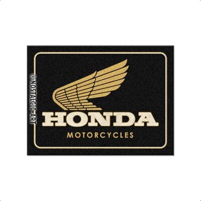 ART Íman retro para frigorífico, 6 x 8 cm, Honda MC Motorcycles Gold, ideia de presente para fãs da Honda, produto oficial de licença (OLP), de metal, design vintage ART Íman retro para frigorífico, 6 x 8 cm, Honda MC Motorcycles Gold, ideia de presente para fãs da Honda, produto oficial de licença (OLP), de metal, design vintage