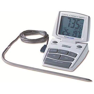 TFA 14,15 Termómetro digital para rustidos e carne, aço inoxidável, branco TFA 14,15 Termómetro digital para rustidos e carne, aço inoxidável, branco