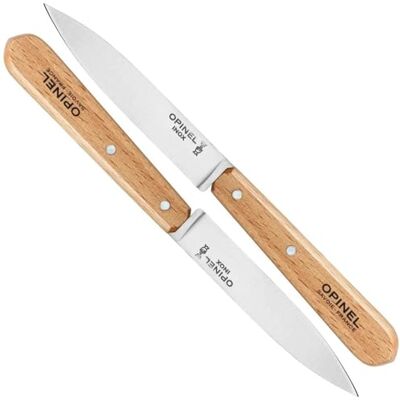 OPINEL Caixa de 2 batatas nº 112 faia envernizada, aço, natural, inoxidável, tamanho único OPINEL Caixa de 2 batatas nº 112 faia envernizada, aço, natural, inoxidável, tamanho único