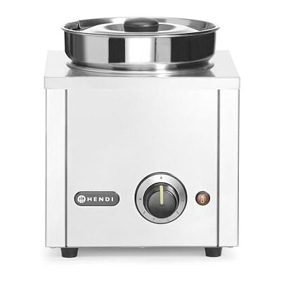 HENDI Sistema térmico para cozinhar e aquecer alimentos em Banho Maria, termossistema simples, inclui 1 recipiente para casa de banho maria com tampa, 4 L, 220-240 V, 200 W, 256 x 312 x (H)298 mm, aço HENDI Sistema térmico para cozinhar e aquecer alimentos em Banho Maria, termossistema simples, inclui 1 recipiente para casa de banho maria com tampa, 4 L, 220-240 V, 200 W, 256 x 312 x (H)298 mm, aço