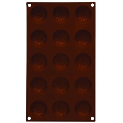 Premier Housewares molde anti-aderente para chocolate (silicone, 15 unidades, forma de girassóis), cor castanho Premier Housewares molde anti-aderente para chocolate (silicone, 15 unidades, forma de girassóis), cor castanho