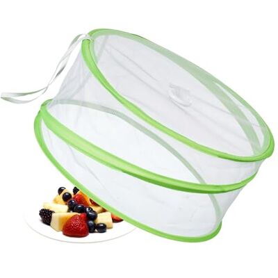 Westmark Cobertura de malha para alimentos, mosquiteira dobrável para alimentos, mosquiteira para frutas, verde, Ø 30 cm Westmark Cobertura de malha para alimentos, mosquiteira dobrável para alimentos, mosquiteira para frutas, verde, Ø 30 cm