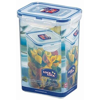 LocknLock Lock & Lock Conjunto de 6 recipientes de armazenamento (1,3 l, 135 x 102 x 185 mm, retangular) LocknLock Lock & Lock Conjunto de 6 recipientes de armazenamento (1,3 l, 135 x 102 x 185 mm, retangular)