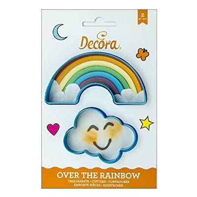 Decora -Kit corta-massas, plástico, azul, 7 x 8 x 2,5 cm, 2 unidades, variados, 2 Decora -Kit corta-massas, plástico, azul, 7 x 8 x 2,5 cm, 2 unidades, variados, 2