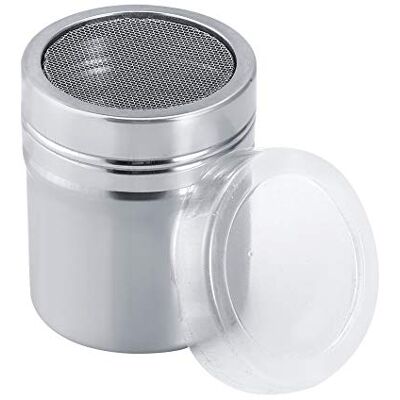 Haofy Misturador de pó de aço inoxidável de 1 peça, frasco de sal e pimenta reutilizável para especiarias, recipiente para garrafa de condimentos de cozinha, caneca de armazenamento (S) Haofy Misturador de pó de aço inoxidável de 1 peça, frasco de sal e pimenta reutilizável para especiarias, recipiente para garrafa de condimentos de cozinha, caneca de armazenamento (S)