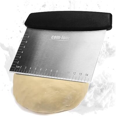 com-four ® Cortador de massa premium em aço inoxidável retangular cortador de massa com cabo de plástico com-four ® Cortador de massa premium em aço inoxidável retangular cortador de massa com cabo de plástico