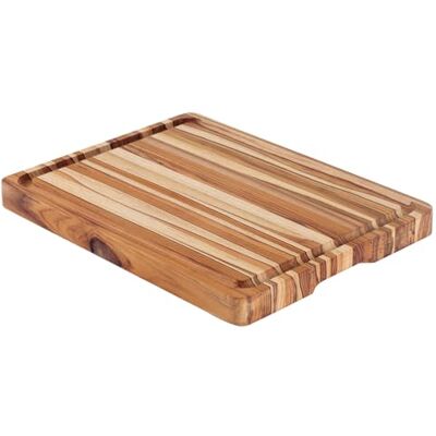 Tramontina Tábua de madeira teca certificada para apresentação e corte de blusão premium 50 x 38 cm Tramontina Tábua de madeira teca certificada para apresentação e corte de blusão premium 50 x 38 cm