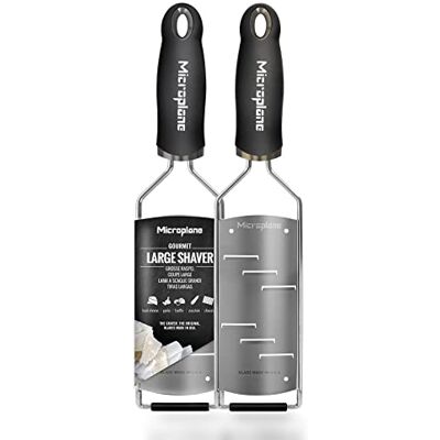 Microplane Série Gourmet Ralador de Tiras Compridas, Aço Inoxidável, Preto, 35,90 x 6,41 x 1,92 cm Microplane Série Gourmet Ralador de Tiras Compridas, Aço Inoxidável, Preto, 35,90 x 6,41 x 1,92 cm