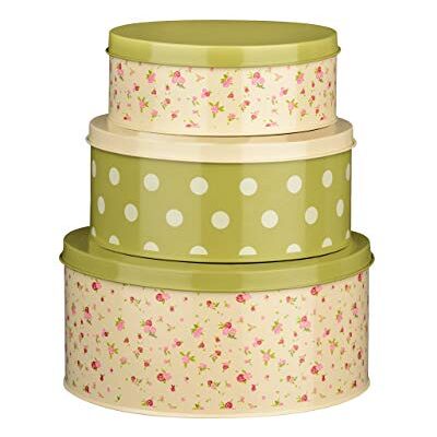 Premier Housewares 508499 Caixas de metal redondas, 3 unidades Premier Housewares 508499 Caixas de metal redondas, 3 unidades