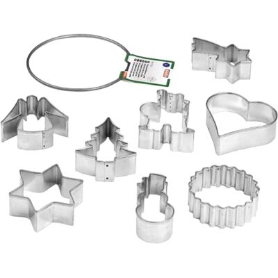 Kaiser 612829 moldes para bolachas, 8 unidades, tamanho grande Kaiser 612829 moldes para bolachas, 8 unidades, tamanho grande