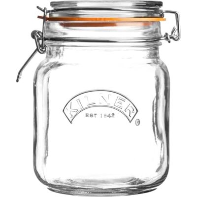 Kilner Rayware frasco (1 litro, com tampa) Kilner Rayware frasco (1 litro, com tampa)
