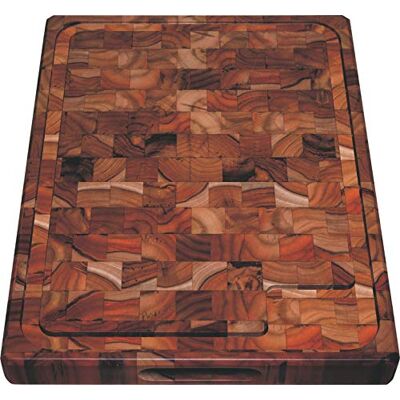 Tramontina Tábua de madeira teca certificada para apresentação e corte Churrasco Premium 50 x 38 cm Tramontina Tábua de madeira teca certificada para apresentação e corte Churrasco Premium 50 x 38 cm