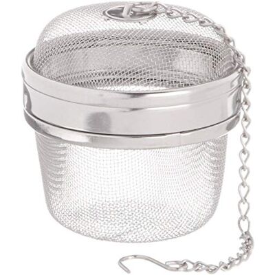 Küchenprofi Bola de chá ou especiarias, aço inoxidável, 6,3 cm de diâmetro, infusor de chá para chá a granel, ovo temperado, coador de especiarias para cozinhar Küchenprofi Bola de chá ou especiarias, aço inoxidável, 6,3 cm de diâmetro, infusor de chá para chá a granel, ovo temperado, coador de especiarias para cozinhar