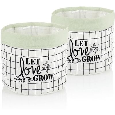 com-four 2 x vaso caixa de armazenamento para cosméticos, brinquedos, roupas, toalhas cesta de armazenamento para casa de banho, corredor, quarto das crianças organizador (2 partes verde claro com-four 2 x vaso caixa de armazenamento para cosméticos, brinquedos, roupas, toalhas cesta de armazenamento para casa de banho, corredor, quarto das crianças organizador (2 partes verde claro