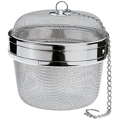 Küchenprofi Bola de chá ou especiarias, aço inoxidável, 6,3 cm de diâmetro, infusor de chá para chá a granel, ovo temperado, coador de especiarias para cozinhar Küchenprofi Bola de chá ou especiarias, aço inoxidável, 6,3 cm de diâmetro, infusor de chá para chá a granel, ovo temperado, coador de especiarias para cozinhar