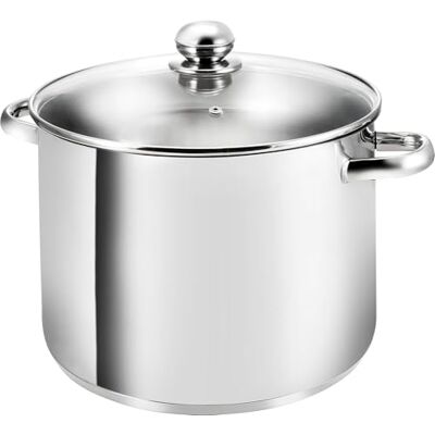 Kopf Panela de grande capacidade Grandis, Ø 30 cm, altura 22 cm, 15 litros, aço inoxidável Kopf Panela de grande capacidade Grandis, Ø 30 cm, altura 22 cm, 15 litros, aço inoxidável