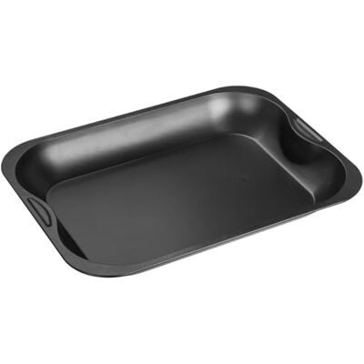 Zenker Assadeira ou Bandeja para Assados e Pastelaria em aço com revestimento antiaderente Ilag, 40 x 30 x 5 cm, 1un. Zenker Assadeira ou Bandeja para Assados e Pastelaria em aço com revestimento antiaderente Ilag, 40 x 30 x 5 cm, 1un.