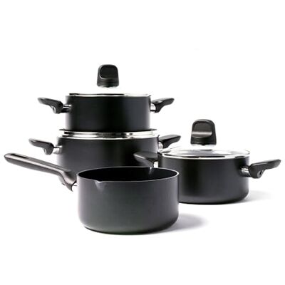 GreenPan Memphis Bateria de cozinha de 4 peças, cerâmica antiaderente Alumínio, cerâmica antiaderente, cabo de baquelite, indução, forno 180 °C, máquina de lavar louça GreenPan Memphis Bateria de cozinha de 4 peças, cerâmica antiaderente Alumínio, cerâmica antiaderente, cabo de baquelite, indução, forno 180 °C, máquina de lavar louça