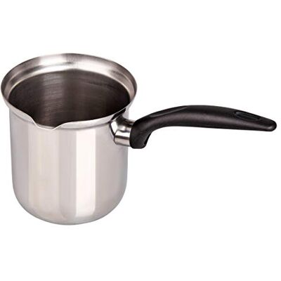 Fackelmann café e leite (800 ml, aço inoxidável, preto/prata, diâmetro aprox. 9 cm Fackelmann café e leite (800 ml, aço inoxidável, preto/prata, diâmetro aprox. 9 cm