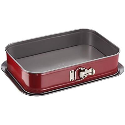 Tefal Delibake , molde retangular para assar 36 x 24 cm, revestimento antiaderente, bordas antidesbordamento Tefal Delibake , molde retangular para assar 36 x 24 cm, revestimento antiaderente, bordas antidesbordamento