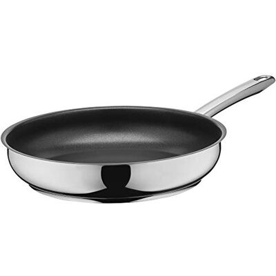 Silit Calabria frigideira em aço inoxidável 28 cm, revestimento triplo sililiano, para indução Silit Calabria frigideira em aço inoxidável 28 cm, revestimento triplo sililiano, para indução