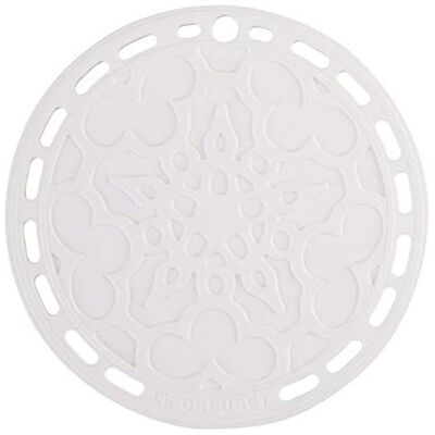 LE CREUSET Dessous de prato redondo em silicone Branco 20,3 cm LE CREUSET Dessous de prato redondo em silicone Branco 20,3 cm