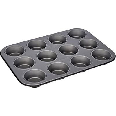 Dr. Oetker Molde de madalenas para forno 12 cavidades antiaderente, bandeja para assar muffins, fonte para assar cupcakes, 38,5 x 26,5 x 3 cm, Dr Oetker, 1 unidade. Dr. Oetker Molde de madalenas para forno 12 cavidades antiaderente, bandeja para assar muffins, fonte para assar cupcakes, 38,5 x 26,5 x 3 cm, Dr Oetker, 1 unidade.