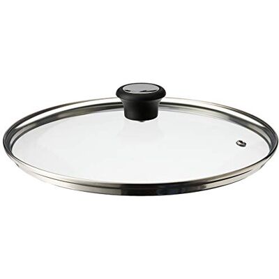 Tefal Tampa de vidro compatível, saída de vapor, 28 cm transparente Tefal Tampa de vidro compatível, saída de vapor, 28 cm transparente