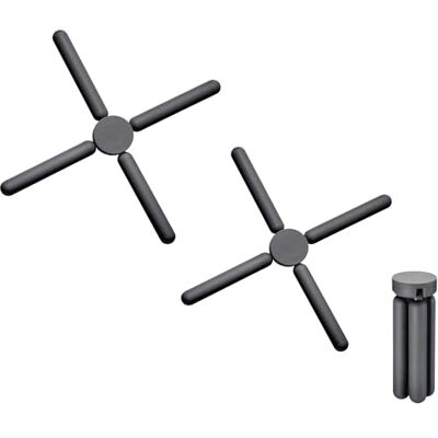 Westmark 2 toalhas de mesa dobráveis – protetores de mesa práticos para colocar panelas e tigelas quentes no acampamento ou em casa, Ø 22 cm de silicone Westmark 2 toalhas de mesa dobráveis – protetores de mesa práticos para colocar panelas e tigelas quentes no acampamento ou em casa, Ø 22 cm de silicone