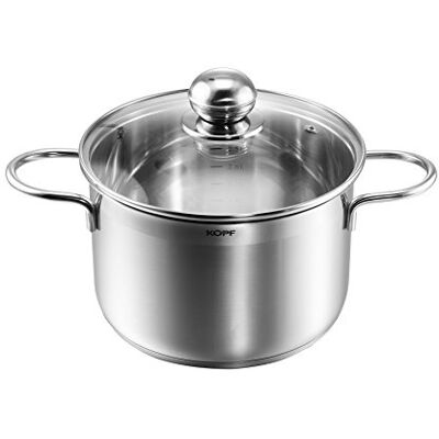 Kopf Panela baixa Josie, Ø 24 cm, altura 114,5 cm, 6 litros, aço inoxidável Kopf Panela baixa Josie, Ø 24 cm, altura 114,5 cm, 6 litros, aço inoxidável