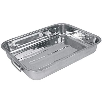 Crealys Essential giratória, aço inoxidável, prateado, 27,5 x 20,5 x 6 cm Crealys Essential giratória, aço inoxidável, prateado, 27,5 x 20,5 x 6 cm