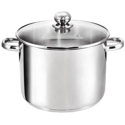 Kopf Panela de indução XXL Grandis, Ø 26 cm, altura 19 cm, 10 litros, aço inoxidável Kopf Panela de indução XXL Grandis, Ø 26 cm, altura 19 cm, 10 litros, aço inoxidável