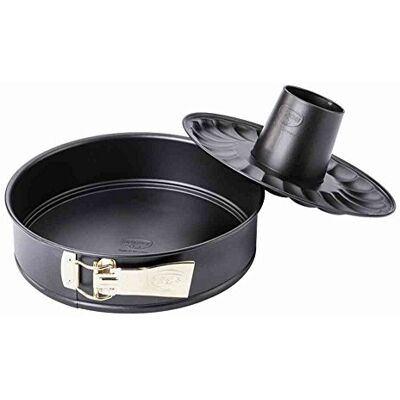 Dr. Oetker Molde forno redondo desmontável 2 fundos antiaderente 26 x 6,5 cm, em preto Dr. Oetker Molde forno redondo desmontável 2 fundos antiaderente 26 x 6,5 cm, em preto